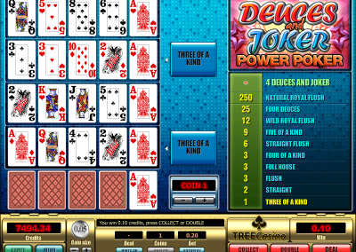 Deuces And Joker Power Poker