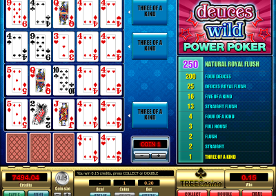 Deuces Wild Power Poker