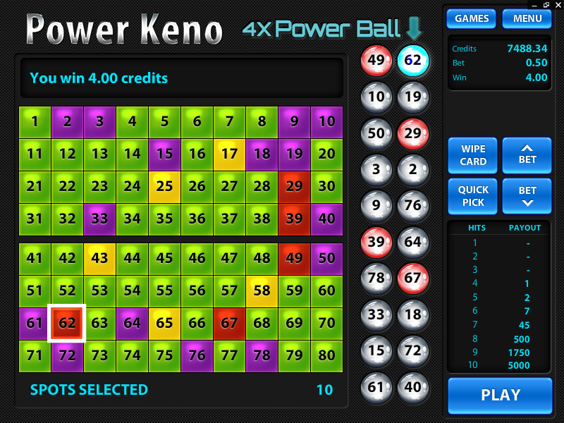 Power keno